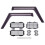 for MN D90 D91 D99S Window Sun Visor Wind Rain Shield Deflector & Rear Side Stereoscopic Window Mesh Protective Net 1
