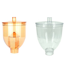 2PCS Coffee Grinder Part Hopper for Xeoleo N600 Machine,Prevent Jump Function,Coffee Bean Box, Transparent & Yellow