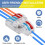 10 Pcs Terminal Connection Clamp Set, Wire Connector, Quick Compact Cable Connector NC-422 Transparent 4