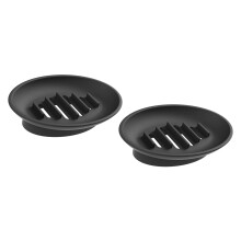 Porte-savon moderne 2 pièces avec Drainage de l'eau,-Noir