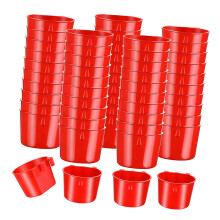 50 ABS Hanging Dining Dishes For Bird Cages Chicken Coops And