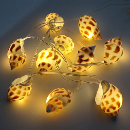 Beach Themed String Lights, LED Shells and Conches, Decorative Lights, Holiday Lights and Atmosphere Lights 1