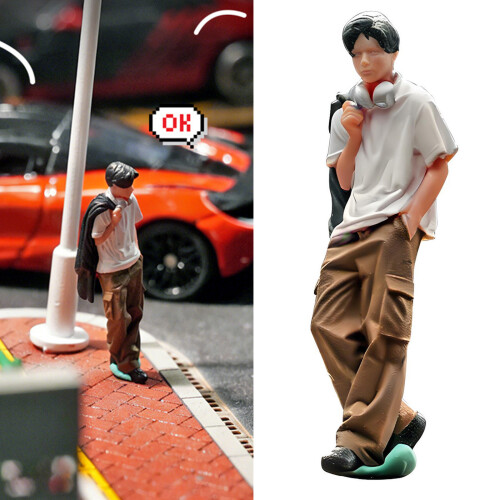 Tiny 1/64 Resin Statue Highly Detailed Decorative Miniature For 1