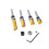 10PCS Router Bits, Including 4 Flush Trim Router Bits 1/4 Shank, 4 Pattern Flush Trim Router Bits with 2 Impact Bits Et 6