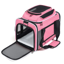 Compacts Pet Travel Backpacks With Expandable Top And 5-Pink