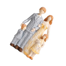 Family Figurines Resin Family Sculpture Parents Son Daughter-2