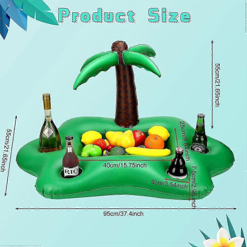 Inflatable Palm Tree,Pool Tray,Pool Floating Bar,Pool Buoy,Inflatable Tray,Inflatable Glass Floating Tray 1