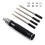 Hexagonal  Screwdriver Hexagonal Screwdriver Tool Set for Rc Car Crawler Helicopter 1.5 2.0 2.5 3.0mm Black+Silver 6