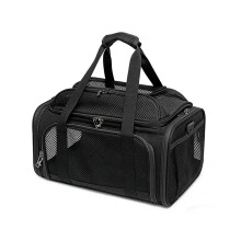 Soft Cats Travel Bag With Extendable Height And Side-Black