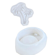 Flexible Silicone Coconut Palms Mold For Resin Crafts Candle