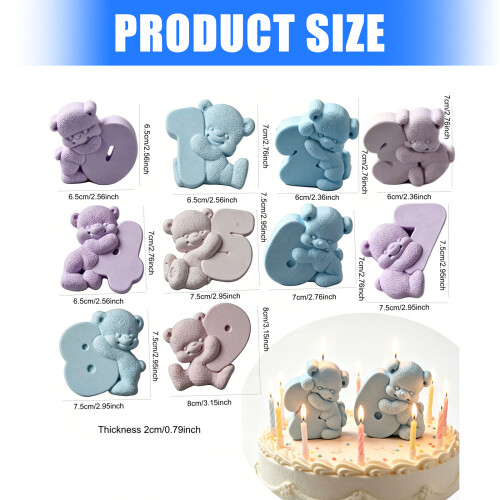 Creative Bear Shaped Silicone Mould For Handmade Candle And-8