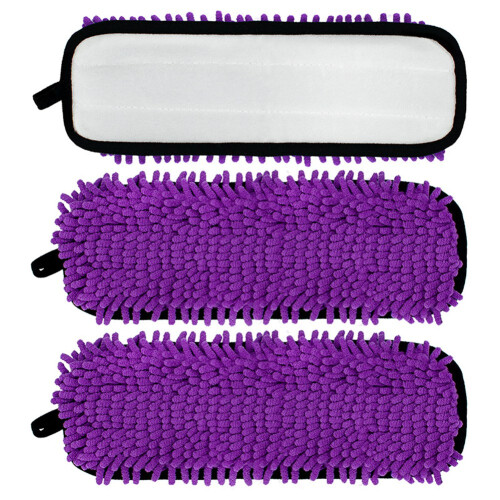 3PCS for  Power Mop Spray Mop Cloth Chenille Reusable Floor Cleaning Replacement Pad 1