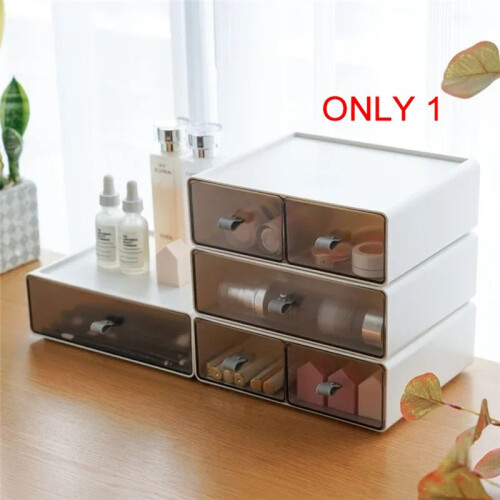 Drawer Type Cosmetic Storage Office Desktop Stationery Finishing Box Free Combination Multilayer Stackable Storage Box A 2
