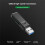 2 in 1 USB 3.0 Card Reader TF/ Card Reader High Speed Data Transmission  Cardreader for PC Laptop Black 2