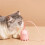 Interactive Cat Toy USB Cat Pet Silicone Automatically Rotates Mouse Tail.Kitten Teasing Stick Green 3