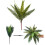 Simulation Green Plant Artificial Plastic Fern For-11 leaves 6