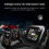 Motorcycle TPMS with Compass Dustproof Easy Installation High Temperature Resistant Power Saving LCD 5