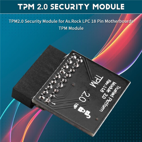 Modulo di Sicurezza TPM2.0 per Schede Madri As.Rock LPC 18 Pin Modulo TPM per Rack ASRock 1
