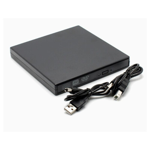 External CD DVD Drive, USB 2.0 Slim Protectable External CD-RW Drive DVD-ROM Burner Player for Laptops Desktop PC 1