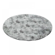 Patgoal Regenbogen Shaggy Runder Teppich Polyester 80x80cm