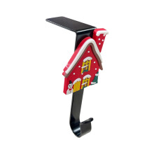 Dekorativer Weihnachtshaken, L-förmig, aus schwarzem Aluminium