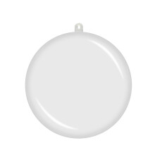Clear Transparent Christmas Ornament Balls 5 pcs