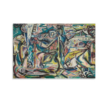 Jackson Pollock absztrakt vászonkép 20x30cm