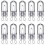 G9 Halogenlampor 40W 230V Varmvit 10-pack 1