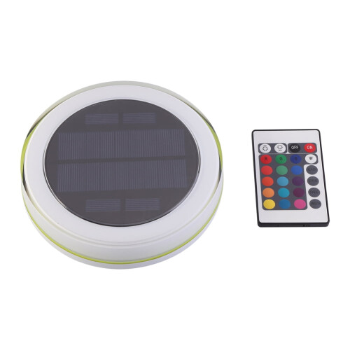Ηλιακό πλωτό φως LED με σιντριβάνι RGB με τηλεχειριστήριο IP68