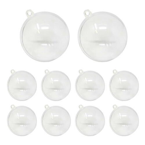 Ornamente de petrecere de primăvară din plastic transparent, pachet de 10