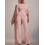 (Pink, S) Spring Summer Solid Beaded Slim Jumpsuit for Women 1