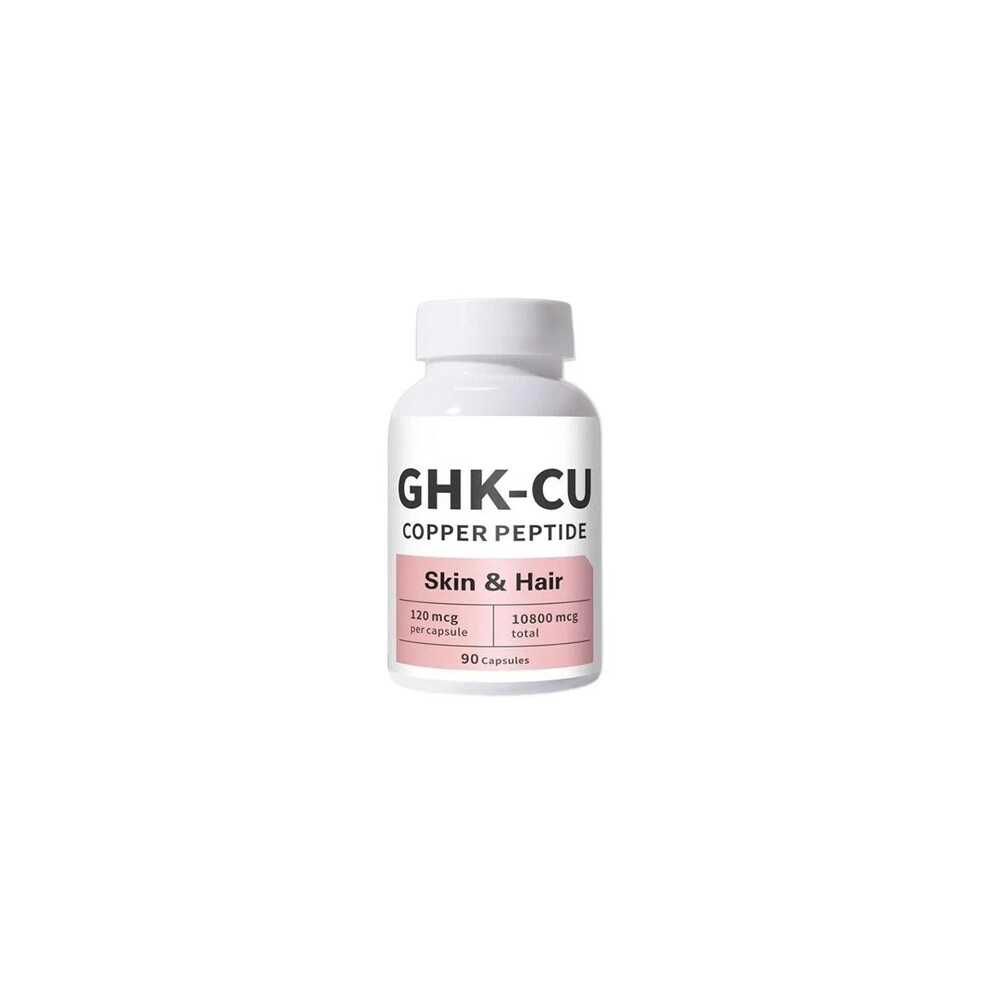 (1 bottle) GHK-Cu Copper Peptide Supplement, 120Mcg High-Purity Supplement for Skin & Hair