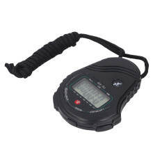 Digitale Sport-Stoppuhr 150 mAh Großes Display Schwarz