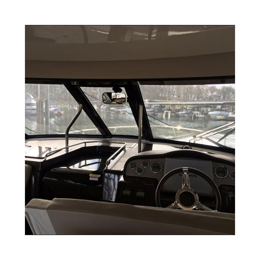 Universal Marine Rear View Mirror, For Ski Boats Pontoon Boat Watersport Watercraft Surfing Mirror Panoramic Mirror 4712094119303
