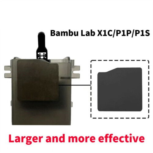 2pcs for  3D Printer More Effective Metal Cooling Fin Optimized Accessory for the Waste Chute for P1P/P1S/X1C 1