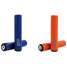 ODI 2 Pair MTB Bicycle Grip Silicone Handlebar Grips Shock-Absorbing Soft Mountain Bicycle Grip Bike  & Orange