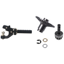 Hitch Trailer Hook with 13T 38T Crown Gear Motor Differential Main Gear Combo,for 1:10 Scx10 90046 Rc Car