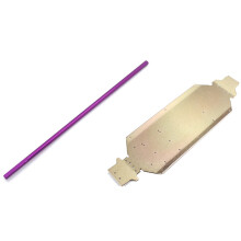 Metal Chassis Body Frame Board with Metal Central Drive Shaft for 124019 124018 1/12 RC Car Parts