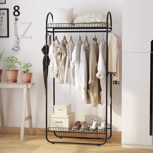 Living And Home Chic Metal Clothes Rack