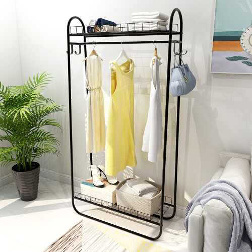 Living And Home Chic Metal Clothes Rack 1