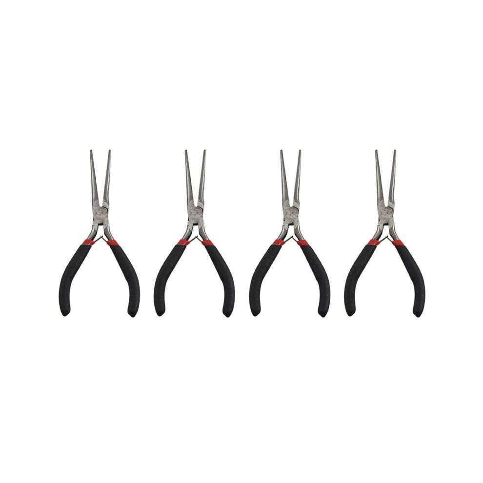 4X Flat Gift Long Nose Tapered Pliers Beading Jewelry Tool 15Cm 4712491657965