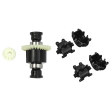 2 Set RC Car Part: 1 Set Differential Gear Box Gearbox Case & 1 Pcs RC Car Differential