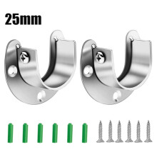 2er-Pack Edelstahl-Flanschstangenhalter