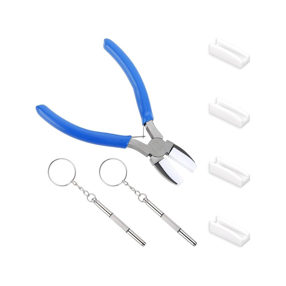 Nylon Pliers Jewelry Making Tools Carbon Steel Pliers Tools Soft Nylon Pliers Double Nylon Flat Jaw Pliers For Beading 4712367507035