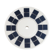 Lampada solare per asta portabandiera con 48 LED, IP65, 2200 mAh