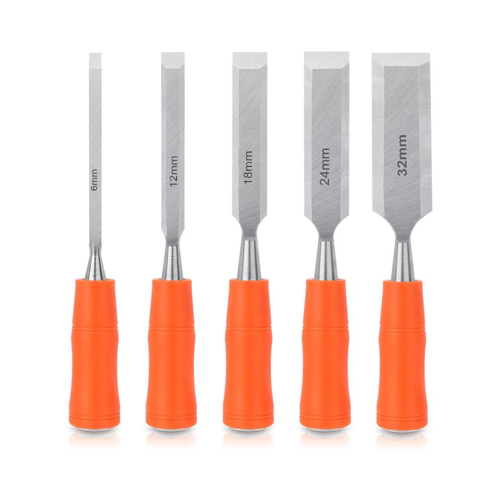 5 Piece Wood Chisel Sets Woodworking Tools Set, Wood Chisels For Woodworking With Steel Hammer End, Wood Tools Chisel 6031581621685