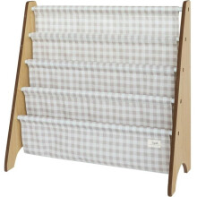 3 Sprouts - Biblioteca per bambini vichy beige - ELEMENTI PER BAMBINI