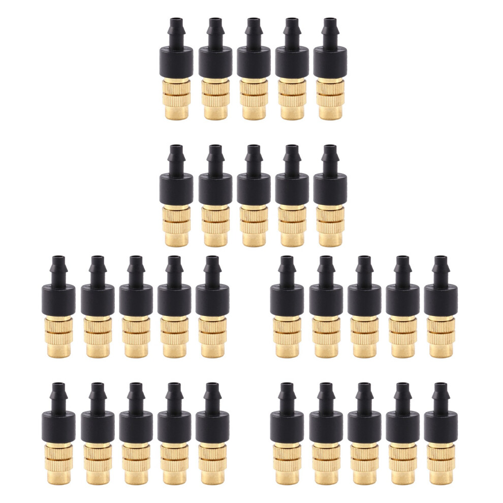 30 Pcs Adjustable Misting Nozzle For Gardening Sprinkle Brass Watering Sprinkler Sprayer For Irrigation System 6032562180641