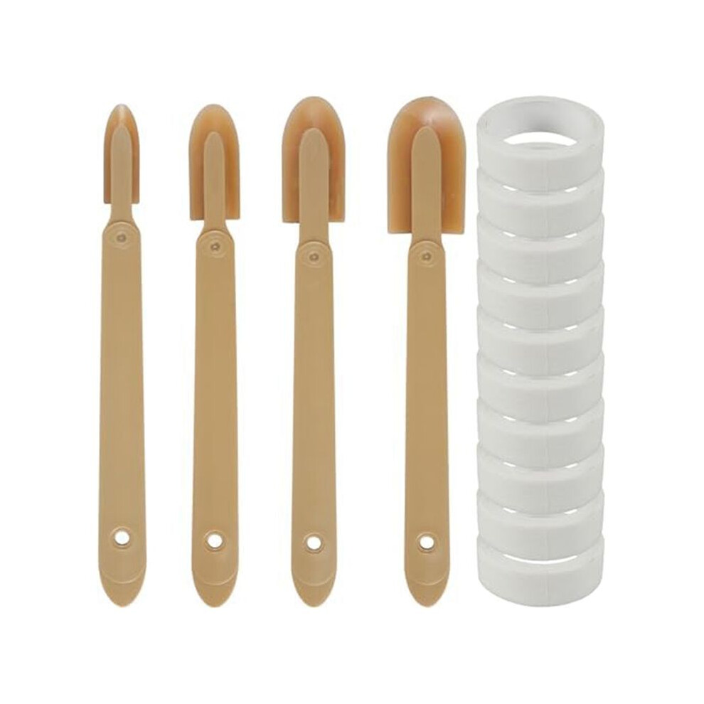 4Pcs Rubber Caulking Tool,Caulking Spatulas Caulk Finishing Tool,Caulk Remover Tool For Tiles Sink Joint Skirting,A 6034189267132