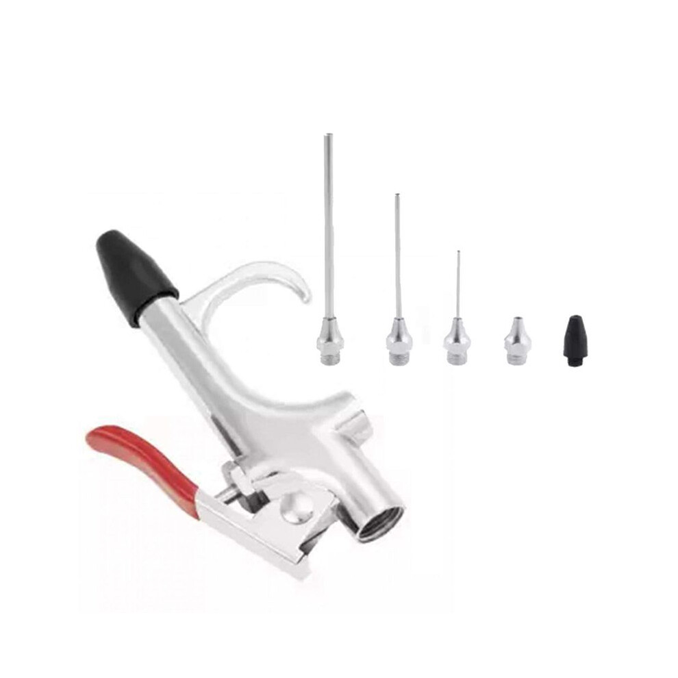 5Pc Air Blow Apparatus Accessory Kit,Connection Air Nozzle Blow Set Zinc Alloy Air Machine Compressor Blower Tool Kit 6031891375452